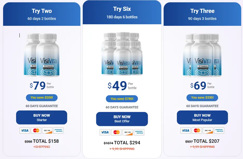 Visivra 6 bottles